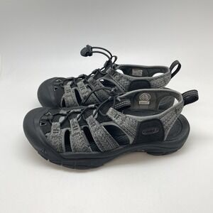 Keen Newport H2 Sandals Mens 8.5 Black Gray Water Outdoor Hiking Shoes‎ 1022252